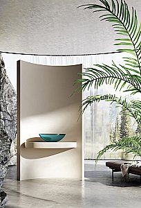 Раковина Abber Kristall AT2802Aquamarin бирюзовая купить в интернет-магазине Sanbest