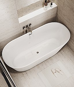 Ванна акриловая Grossman Forta GR-27021 170x75 белая купить в интернет-магазине Sanbest