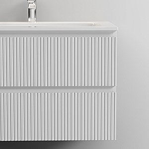 Тумба с раковиной Sancos SNOB T SNT100RW Bianco правая/белая матовая для ванной в интернет-магазине Sanbest