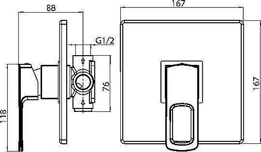 Смеситель для душа Elghansa Scarlett New 3422245 хром купить в интернет-магазине сантехники Sanbest