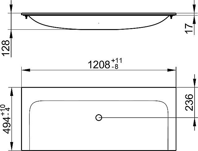 Раковина Keuco Plan 121 32980311200 белая купить в интернет-магазине Sanbest