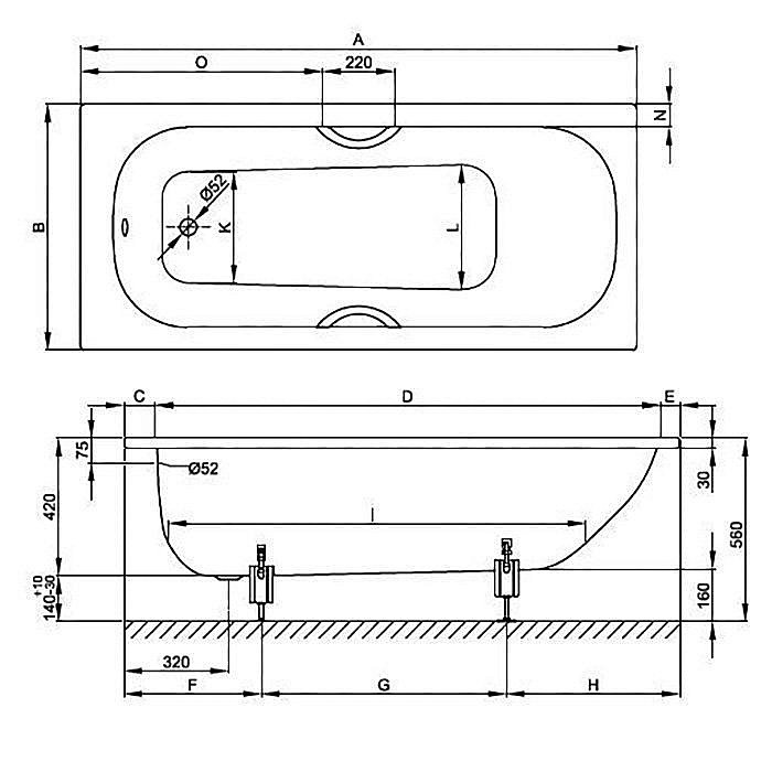 Ванна Bette Form 2950-000 AD 180x80 Белый купить в интернет-магазине Sanbest