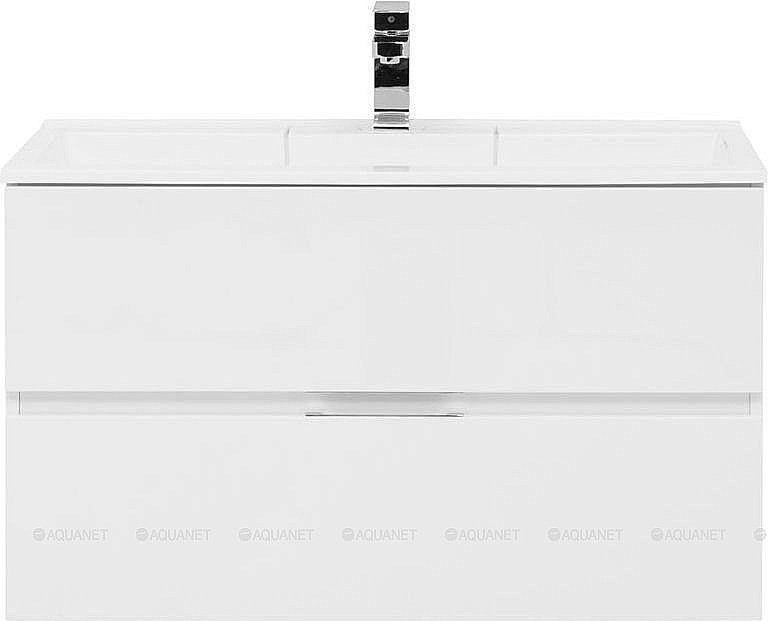 Тумба с раковиной Aquanet Алвита 235340 90 белый для ванной в интернет-магазине Sanbest