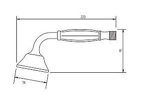 Душевая лейка Migliore OLIVIA ML.OLV-5806.BI.DO золото купить в интернет-магазине сантехники Sanbest