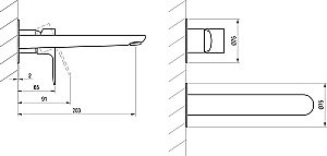 Смеситель для раковины Ravak Eleganta X070212 хром купить в интернет-магазине сантехники Sanbest
