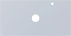 Столешница для раковины Aquanet Арт 90 белый матовый для ванной в интернет-магазине сантехники Sanbest