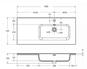Тумба с раковиной BelBagno KRAFT 2C-1A 100 белый дуб галифакс для ванной в интернет-магазине Sanbest