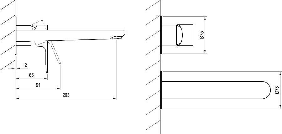 Смеситель для раковины Ravak Eleganta X070212 хром купить в интернет-магазине сантехники Sanbest