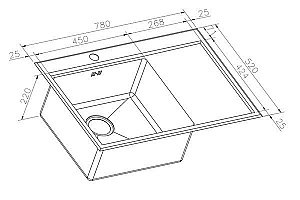 Мойка для кухни ZORG Inox RX RX-7851 купить в интернет-магазине сантехники Sanbest