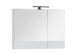 Зеркальный шкаф Aquanet Верона 90 белый купить в интернет-магазине сантехники Sanbest