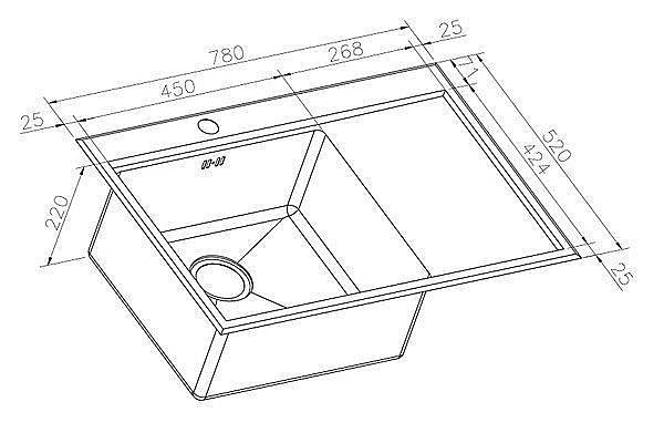 Мойка для кухни ZORG Inox RX RX-7851 купить в интернет-магазине сантехники Sanbest