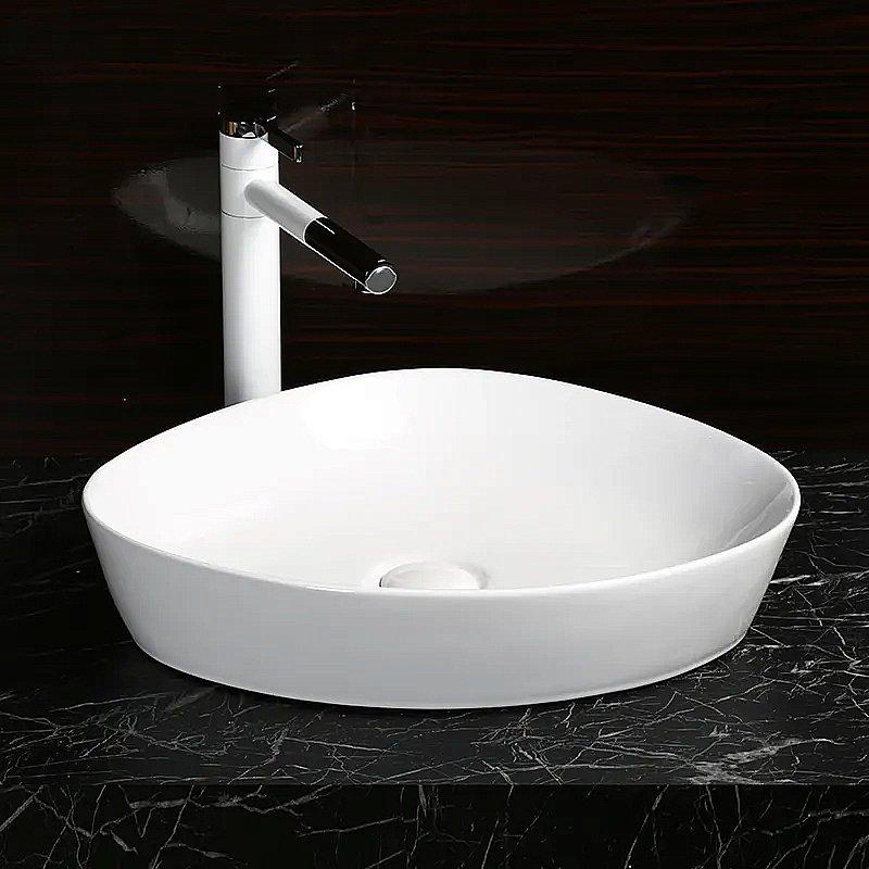 Раковина накладная CeruttiSpa 50 CR0021C белая купить в интернет-магазине Sanbest