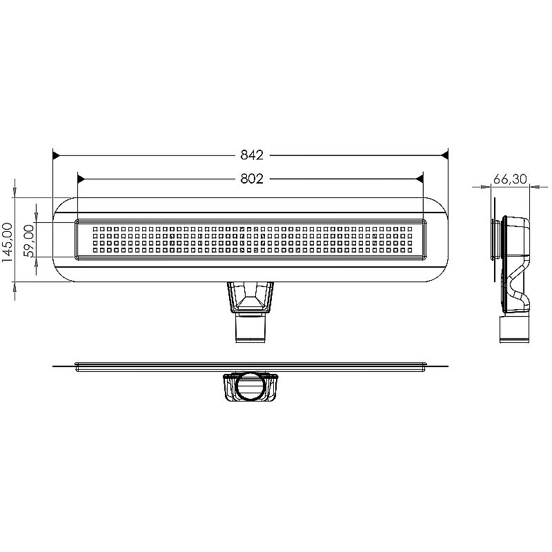 Душевой лоток Timo Basic BSSG-80 S50Rb купить в интернет-магазине Sanbest