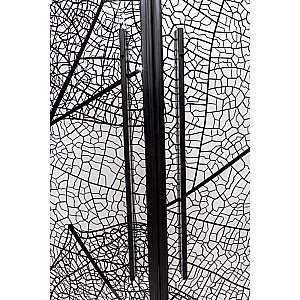 Душевой уголок DTO HB 90 98886 с рисунком/профиль черный купить в интернет-магазине Sanbest