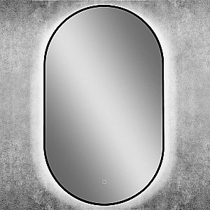 Зеркало Art&Max TORINO AM-Tor-600-1000-DS-Nero в ванную от интернет-магазине сантехники Sanbest