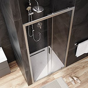 Душевая дверь AM.PM GEM W90G 100 прозрачная/хром матовый купить в интернет-магазине Sanbest