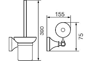 Ершик для унитаза Veragio GIALETTA VR.GIL-6491.DO золото купить в интернет-магазине сантехники Sanbest