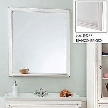 Зеркало с полкой Caprigo Albion 80-100 Серое в ванную от интернет-магазине сантехники Sanbest