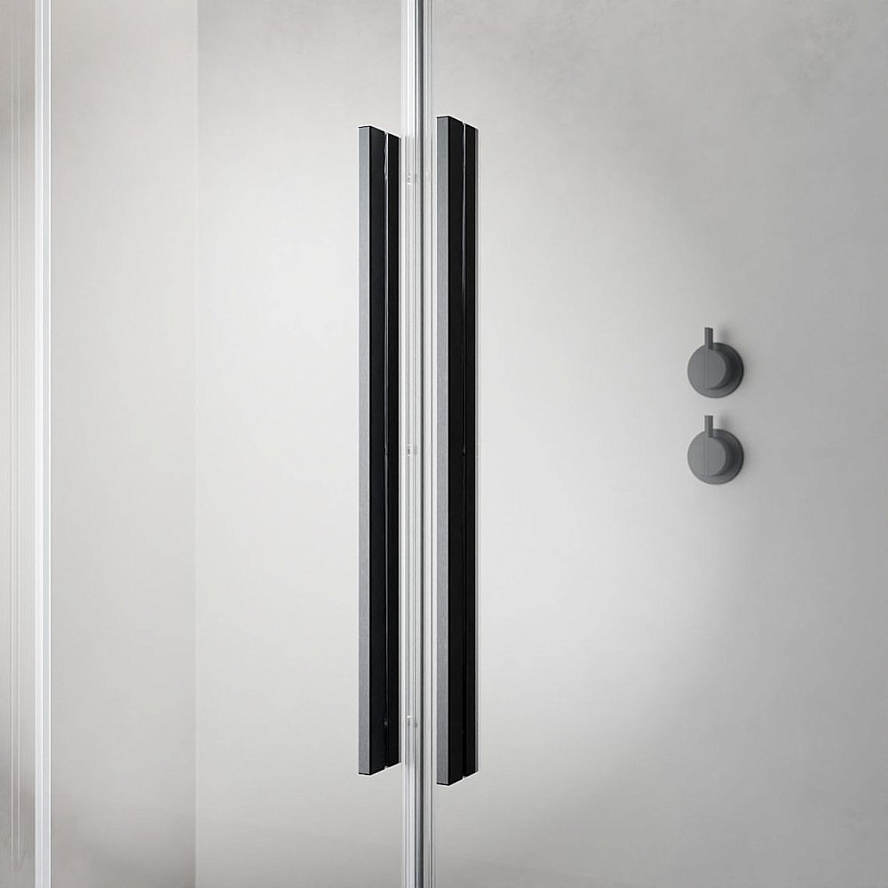 Душевое ограждение Radaway Furo Brushed GunMetal Walk-in 80 10106438-92-01 стекло прозрачное/профиль брашированная оружейная сталь купить в интернет-магазине Sanbest