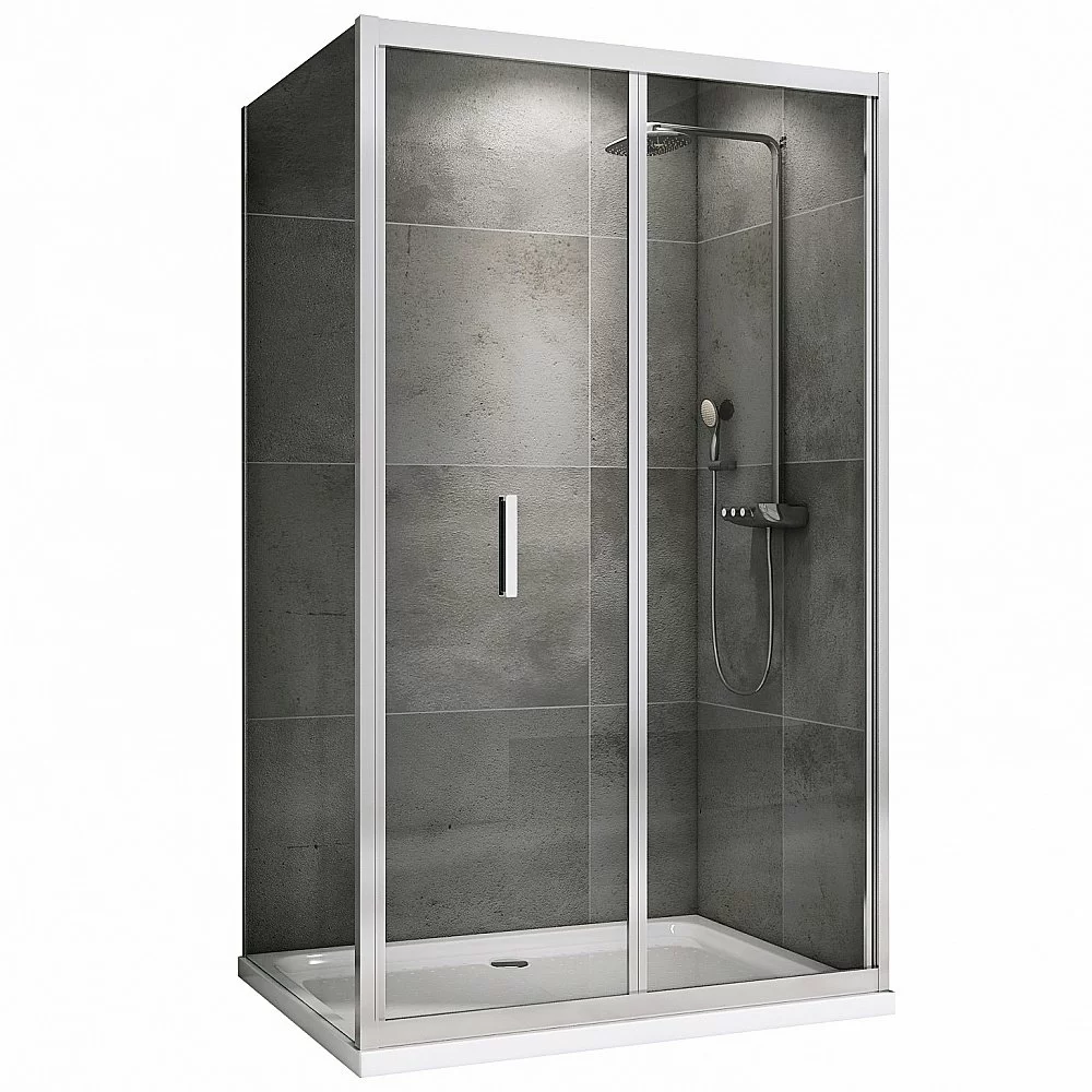Душевой уголок ABBER Sonnenstrand AG07110-S90 стекло прозрачное/профиль хром купить в интернет-магазине Sanbest