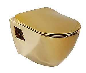 Унитаз подвесной CREAVIT Terra TP325-11CB00E золото/белый купить в интернет-магазине Sanbest