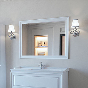 Зеркало Caprigo Ponza 13533-B231 120 белое в ванную от интернет-магазине сантехники Sanbest