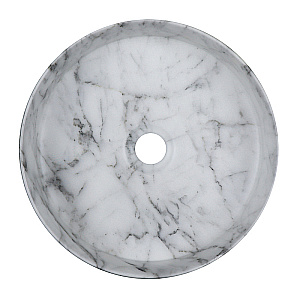 Раковина Azario 35 AZ-3134-M820 белый мрамор купить в интернет-магазине Sanbest