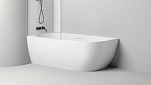 Ванна Salini SOFIA CORNER S-Stone 170x85 102525M белая матовая левая купить в интернет-магазине Sanbest