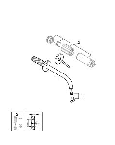 Смеситель для раковины Grohe Atrio New Joystick 19918003 хром купить в интернет-магазине сантехники Sanbest