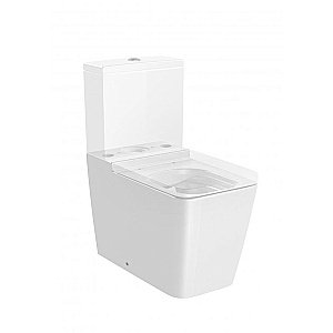 Унитаз напольный Roca Inspira Square 342536000 безободковый, с бачком купить в интернет-магазине Sanbest