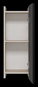 Шкаф подвесной Misty Поло 30 О-Пол08030-014По Антрацит / Дуб Галифакс белый для ванной в интернет-магазине сантехники Sanbest