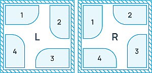 Душевой уголок без поддона River DON 120/80/24 MT L/R купить в интернет-магазине Sanbest