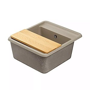 Мойка кухонная Акватон Беллис 57 серый шёлк купить в интернет-магазине сантехники Sanbest