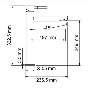 Смеситель для раковины WasserKRAFT Main 4103H купить в интернет-магазине сантехники Sanbest