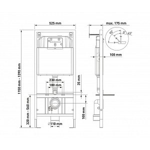 Унитаз подвесной Berges OKUS 43205 купить в интернет-магазине Sanbest