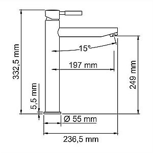 Смеситель для раковины WasserKRAFT Main 4103H купить в интернет-магазине сантехники Sanbest