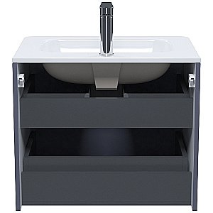 Тумба с раковиной Iddis Edifice 60 EDI60D0i95K темно-серая для ванной в интернет-магазине Sanbest