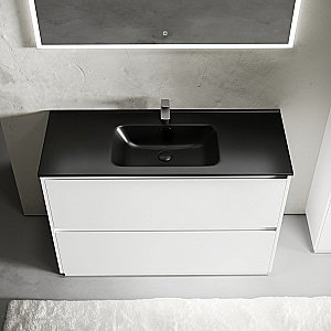 Тумба с раковиной Sancos Libra Floor 120 LB120F-1W белая для ванной в интернет-магазине Sanbest