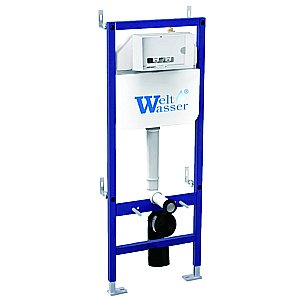 Унитаз с инсталляцией BAMBERG 460+GELBACH 043 MT-BL+BAMBERG CR черный матовый/кнопка хром, безободковый, с крышкой микролифт, слив торнадо купить в интернет-магазине Sanbest