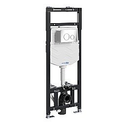 Инсталляция для унитаза WasserKraft Alme 15TLT.010.ME.CH02 кнопка хром купить в интернет-магазине сантехники Sanbest