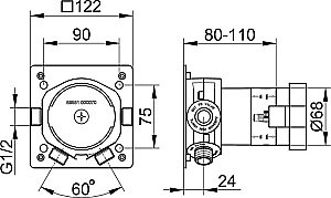 Смеситель для душа KEUCO IXMO PURE 59551379501 купить в интернет-магазине сантехники Sanbest