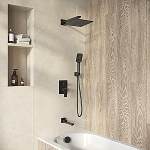 Душевая система Grossman Style 501.K35.05.210 черная матовая купить в интернет-магазине сантехники Sanbest