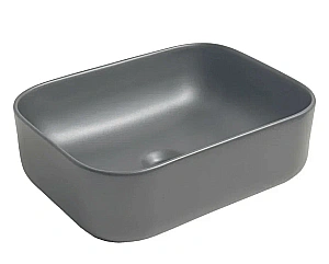 Накладная раковина GID Geometrico 40 53414 серая матовая купить в интернет-магазине Sanbest