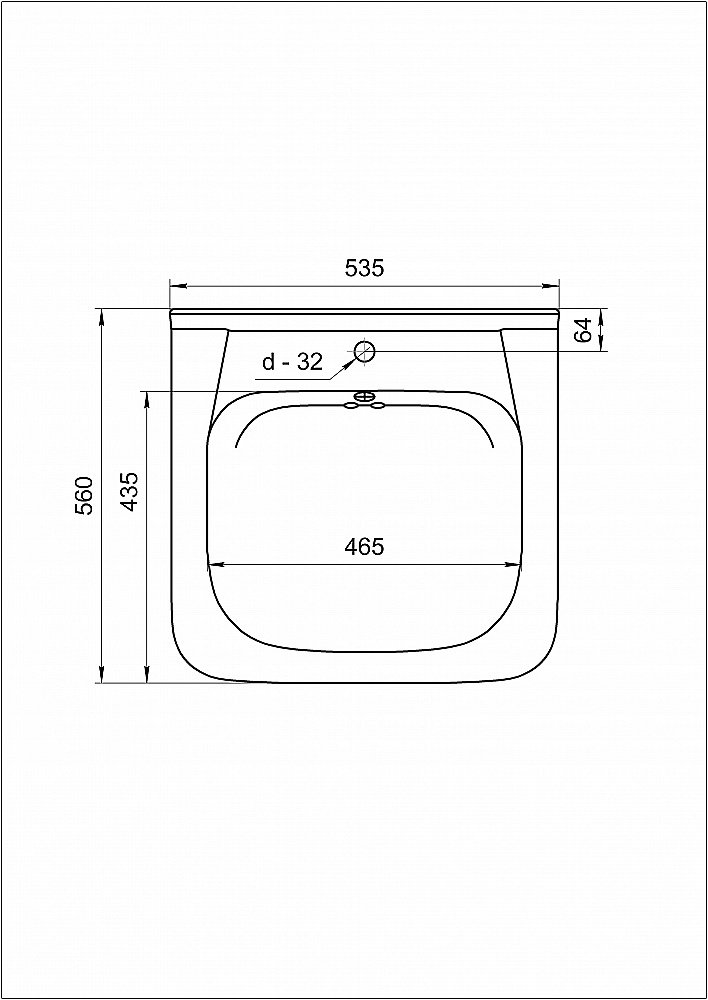 Раковинa на стиральную машину Кувшинка Люкс-Лайт 54 белая купить в интернет-магазине Sanbest