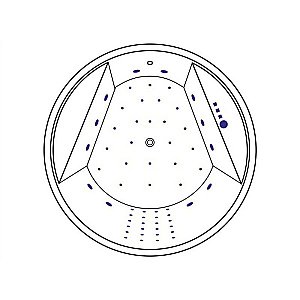 Ванна акриловая EXCELLENT Great Arc NANO WAEX.GRE16.NANO.CR 160x160 белая с гидромассажем купить в интернет-магазине Sanbest