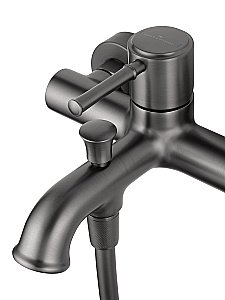 Смеситель для ванны с душем WONZON & WOGHAND TOR, Темный графит (WW-88037073-BGM) купить в интернет-магазине сантехники Sanbest