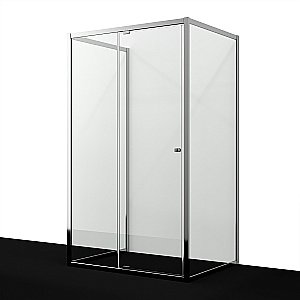 Душевой уголок WasserKRAFT Aula 11P 11P21 120х900 профиль хром/стекло прозрачное купить в интернет-магазине Sanbest