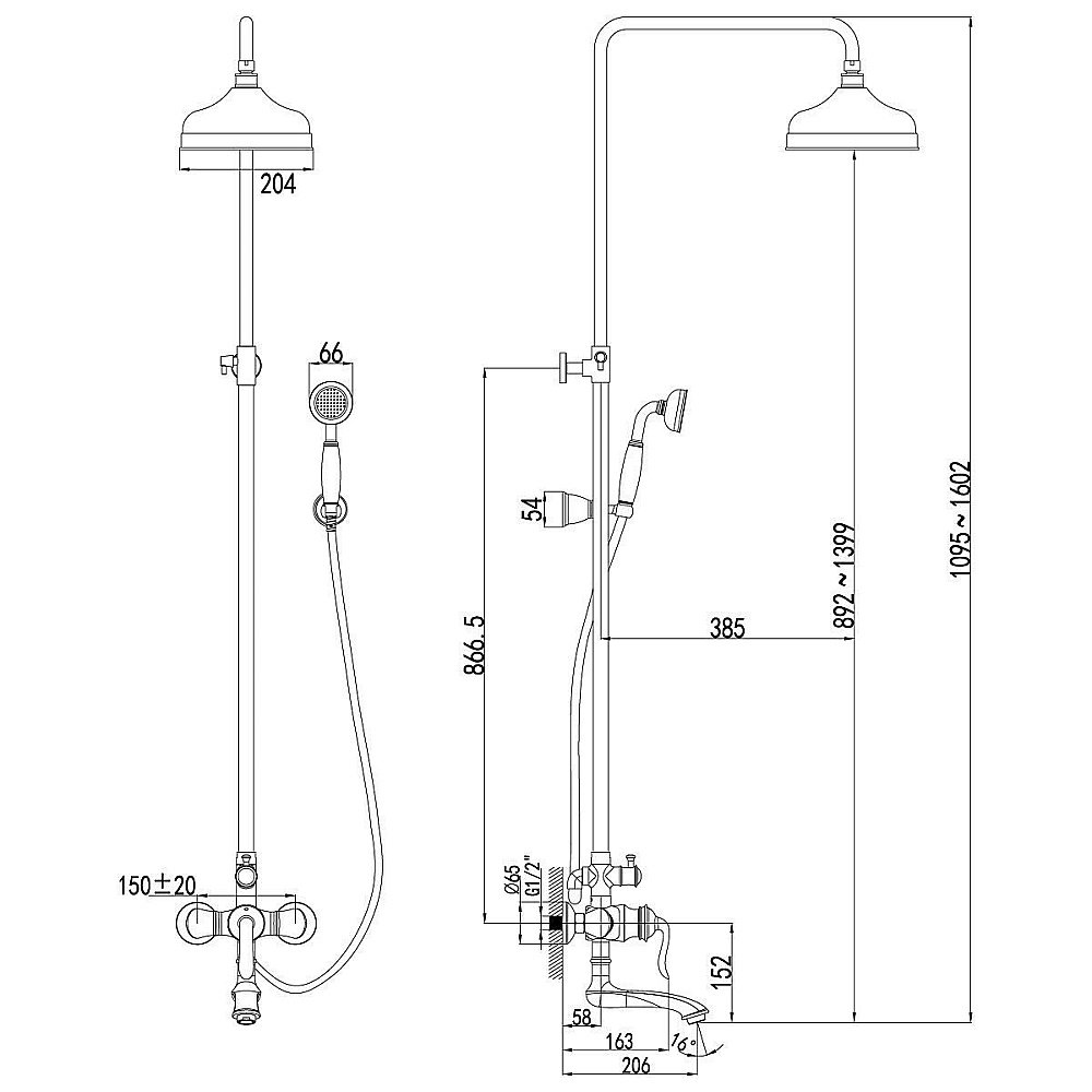 Душевая система Lemark Brava LM4762G купить в интернет-магазине сантехники Sanbest