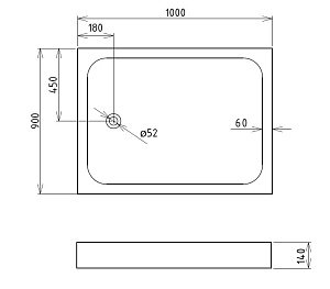 Душевой поддон Gemy ST12B 100x90 купить в интернет-магазине Sanbest