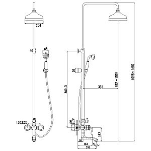 Душевая система Lemark Brava LM4762G купить в интернет-магазине сантехники Sanbest